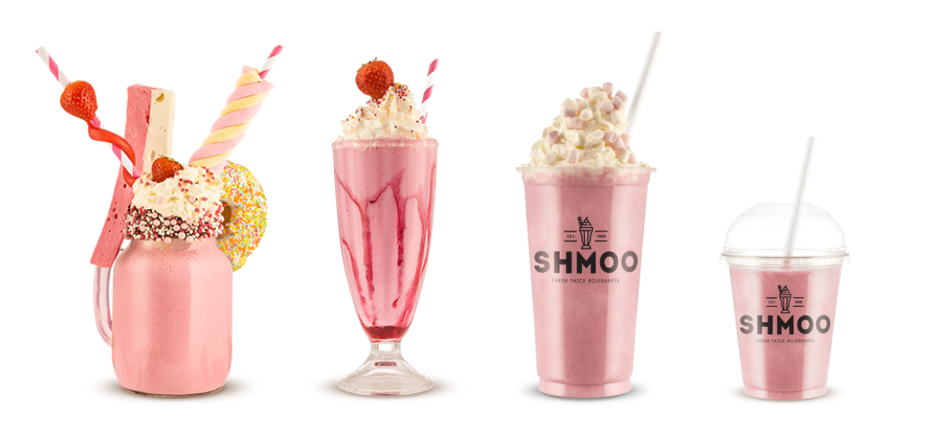 strawberry milkshake banner